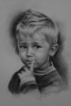 Portret dziecka z paluszkiem